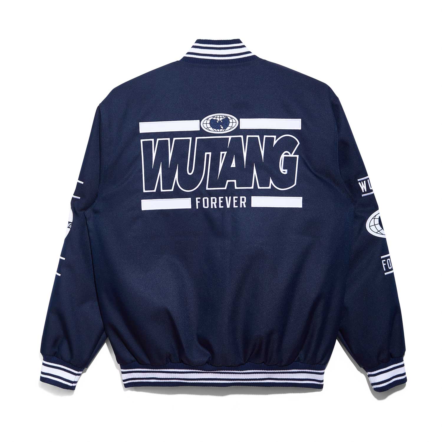 All-City Jacket Navy and White - Image 4