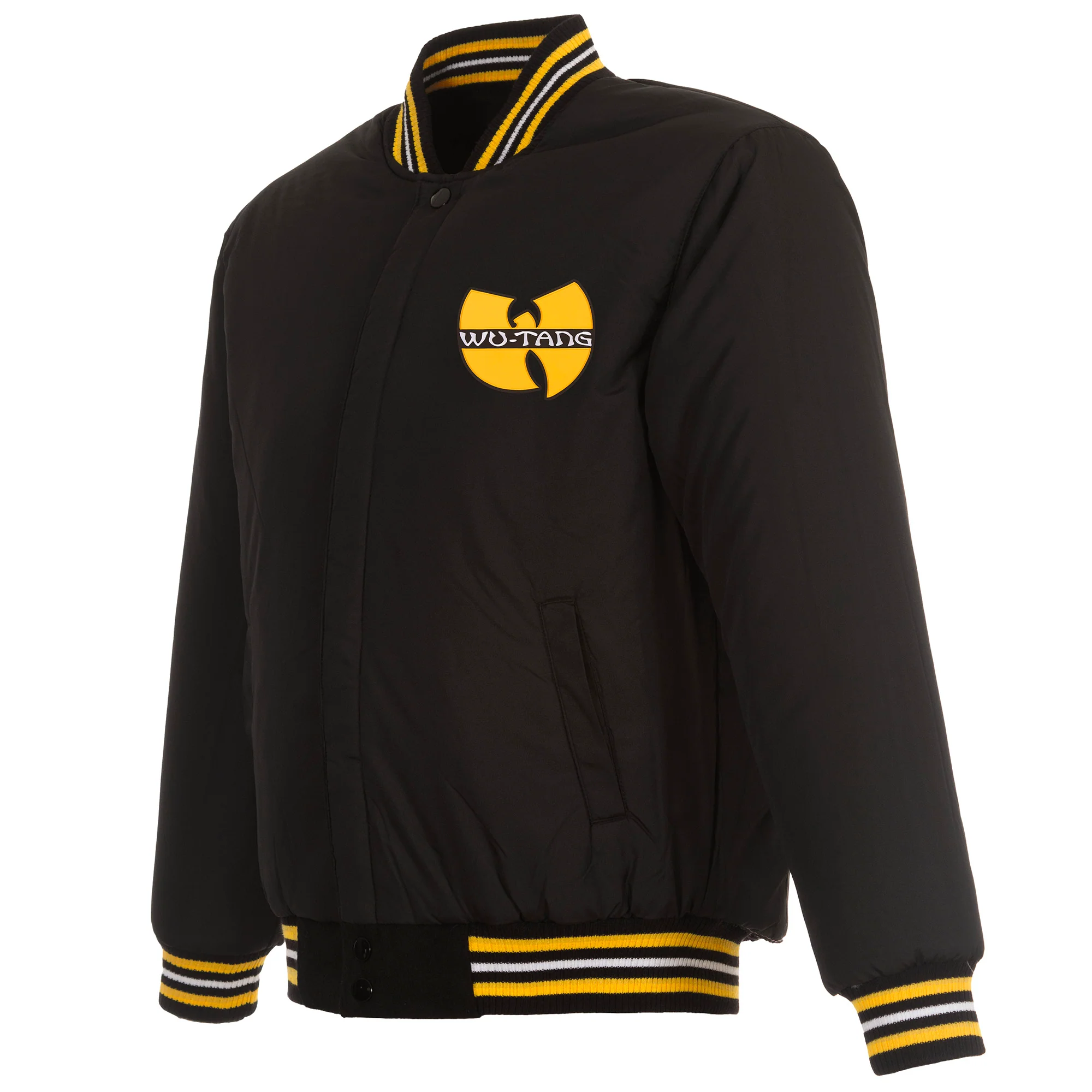 WU Classic Logo Reversible Wool Varsity Jacket - Image 3