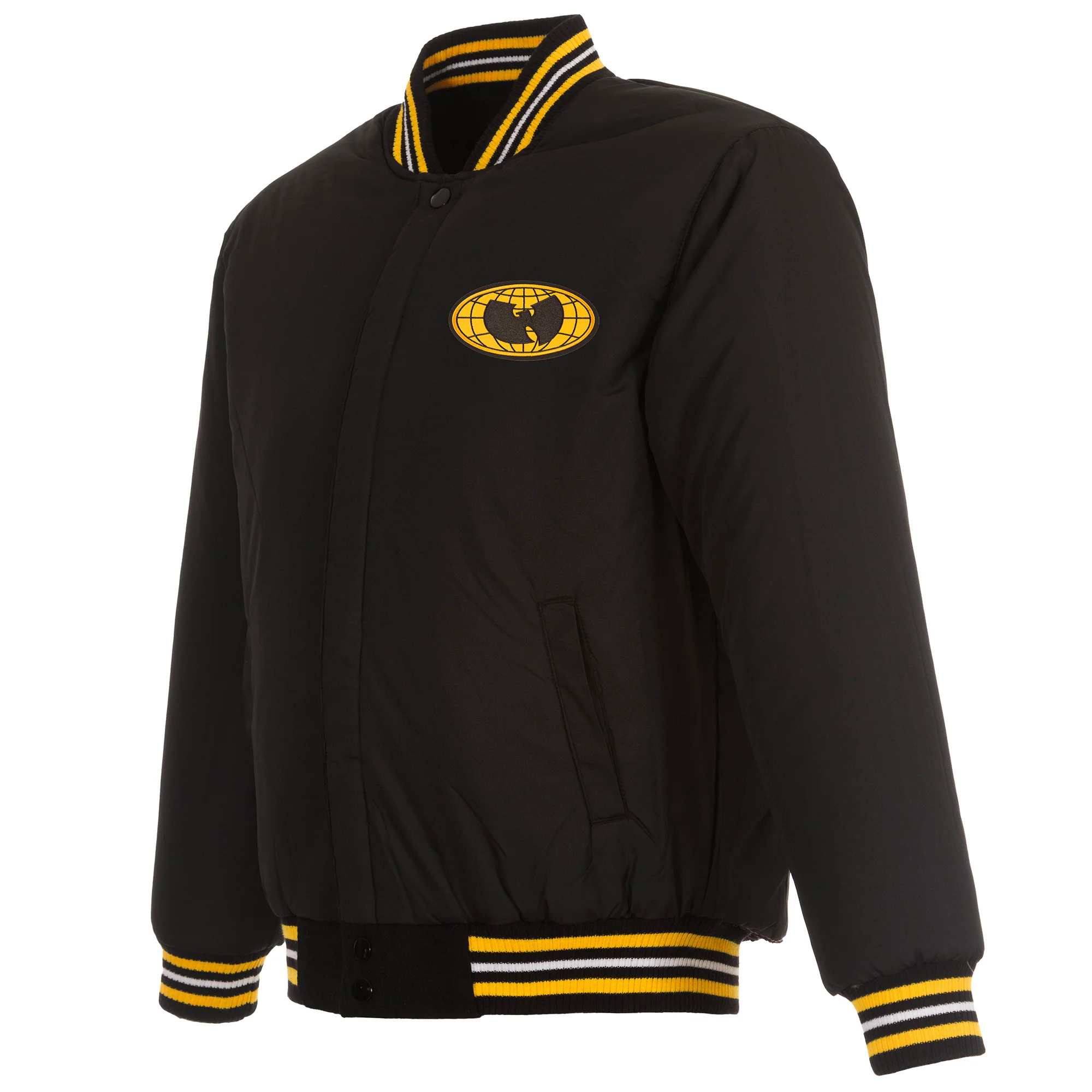 WU Globe Logo Reversible Wool Varsity Jacket - Image 3