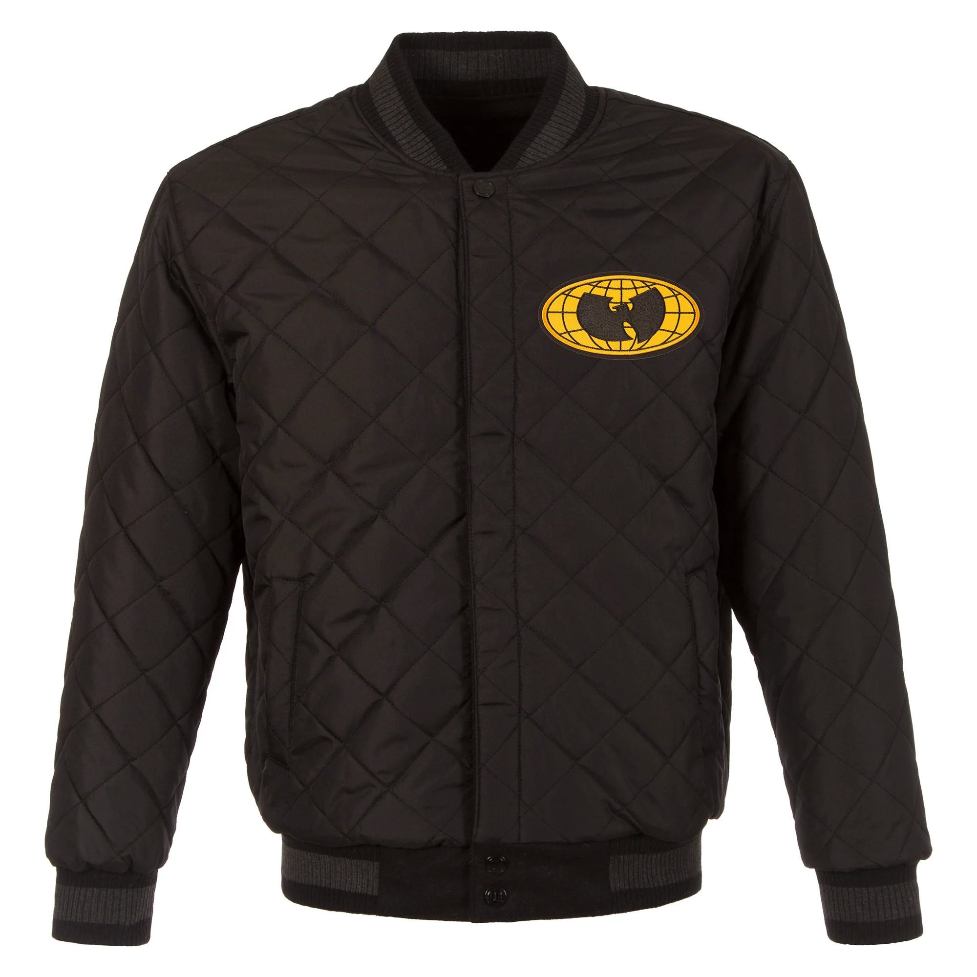 WU Wool/Leather Reversible Globe Logo Jacket - Image 3
